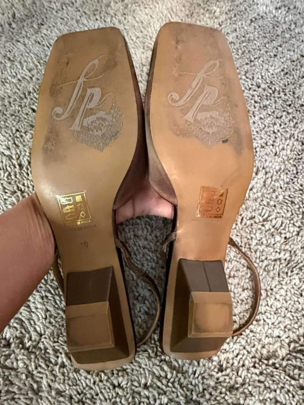 Free People Tan Brown Slingback Flats - Picture 3 of 5